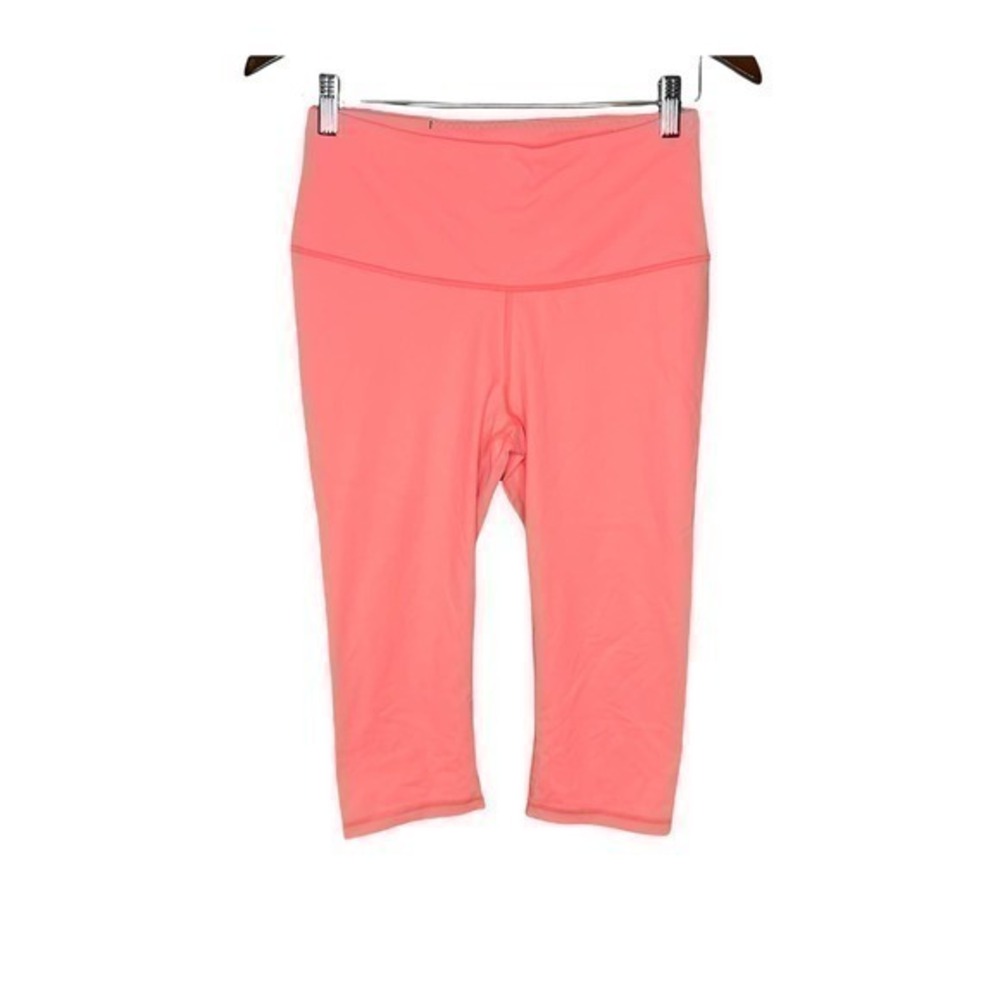 Victoria’s Secret sport knockout cropped leggings coral pink pocket medium